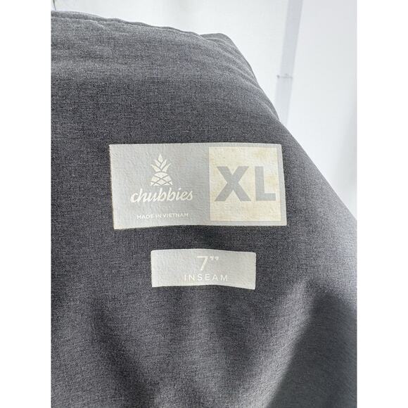 Chubbies Men’s Charcoal Gray Athletic Shorts Size XL Inseam 7in - Picture 3 of 3